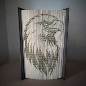 bald eagle book folding pattern preview - Cut & Fold