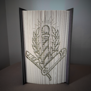 barber pole v2 book folding pattern preview - Cut & Fold