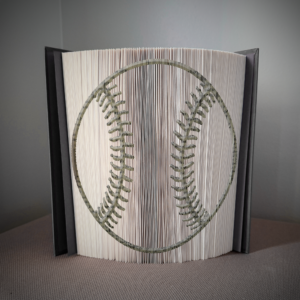 baseball book folding pattern preview - Cut & Fold