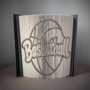 basketball book folding pattern preview - Cut & Fold