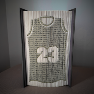 basketball jersey book folding pattern preview - Cut & Fold