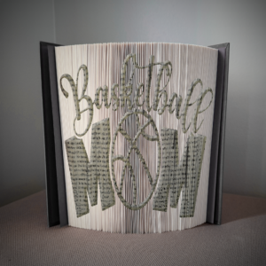 basketball mom book folding pattern preview - Cut & Fold