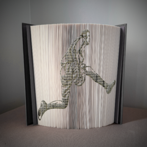 basketball under the leg book folding pattern preview - Cut & Fold