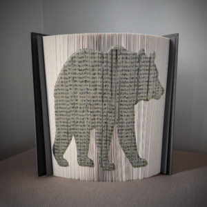 bear book folding pattern preview - Cut & Fold