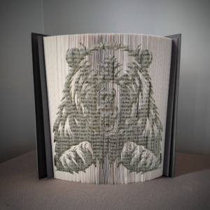 bear growl book folding pattern preview - Cut & Fold