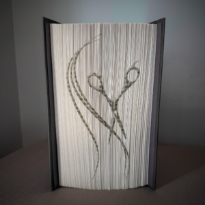 beauty salon cutting hair book folding pattern preview - Cut & Fold