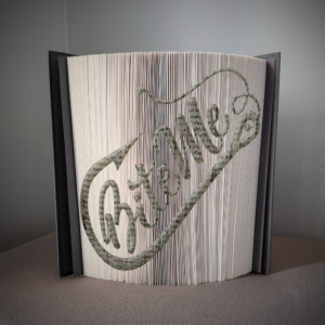 bite me fishing hook book folding pattern preview - Cut & Fold