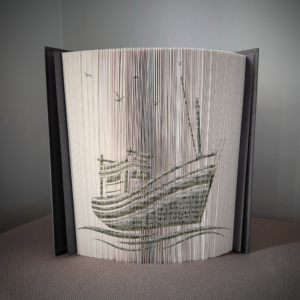 boat book folding pattern preview - Cut & Fold