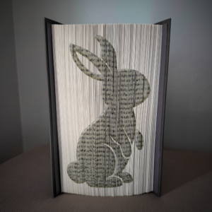 bunny book folding pattern preview - Cut & Fold