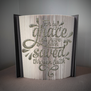 by grace you have been saved book folding pattern preview - Cut & Fold