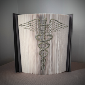 caduceus book folding pattern preview - Cut & Fold
