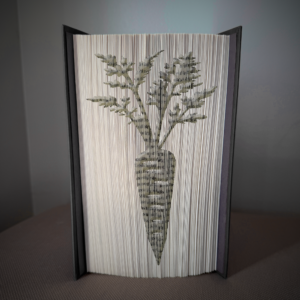 carrot book folding pattern preview - Cut & Fold