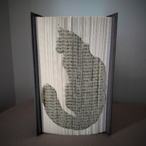 cat v1 book folding pattern preview - Cut & Fold