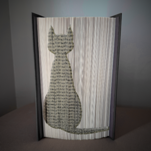 cat v4 book folding pattern preview - Cut & Fold