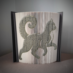 cat v7 book folding pattern preview - Cut & Fold