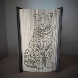 cheetah book folding pattern preview - Cut & Fold