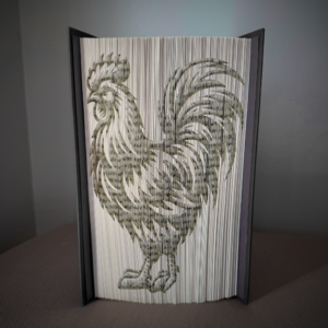 chicken book folding pattern preview - Cut & Fold