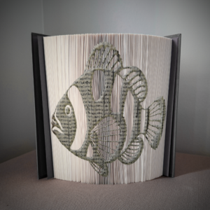 clown fish book folding pattern preview - Cut & Fold