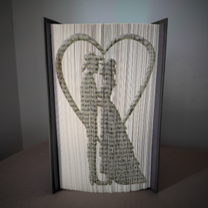 country wedding book folding pattern preview - Cut & Fold
