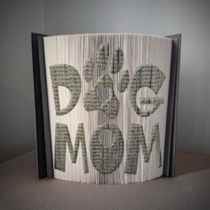 dog mom book folding pattern preview - Cut & Fold