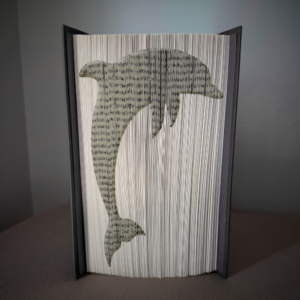 dolphin book folding pattern preview - Cut & Fold
