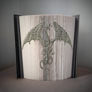 dragon book folding pattern preview - Cut & Fold