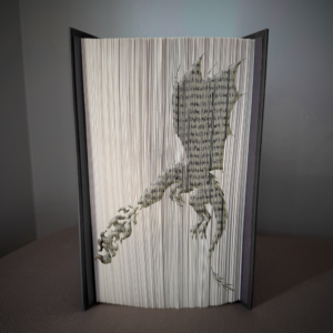 dragon fire book folding pattern preview - Cut & Fold