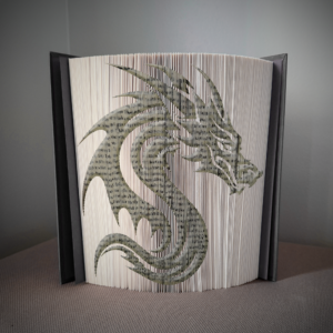 dragon head v2 book folding pattern preview - Cut & Fold