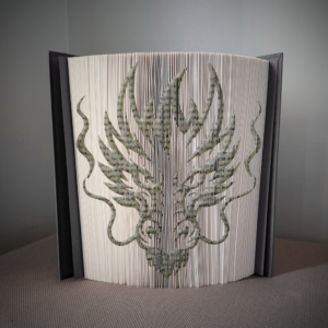 dragon head v3 book folding pattern preview - Cut & Fold