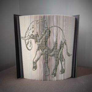 elephant book folding pattern preview - Cut & Fold