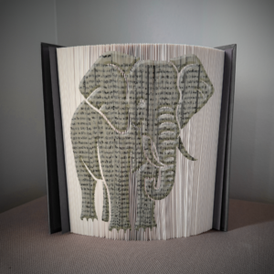 elephant v2 book folding pattern preview - Cut & Fold