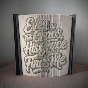 even in chaos his grace finds me book folding pattern preview - Cut & Fold