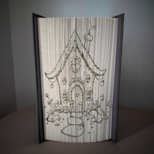 fairy house v1 book folding pattern preview - Cut & Fold