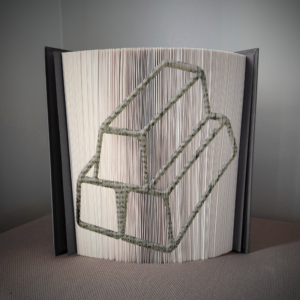 gold bars book folding pattern preview - Cut & Fold