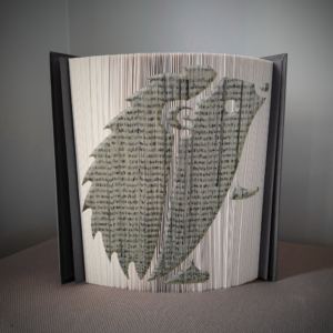 hedgehog book folding pattern preview - Cut & Fold