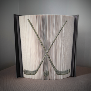 hockey sticks book folding pattern preview - Cut & Fold
