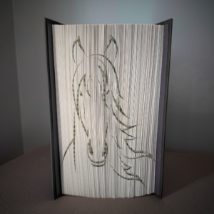horse face book folding pattern preview - Cut & Fold