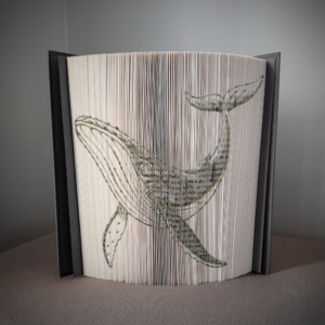 humpback whale book folding pattern preview - Cut & Fold
