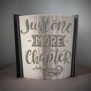 just one more chapter book folding pattern preview - Cut & Fold