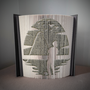 lake fishing book folding pattern preview - Cut & Fold