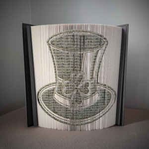 leprechaun hat book folding pattern preview - Cut & Fold