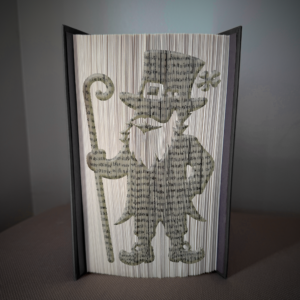 leprechaun man book folding pattern preview - Cut & Fold