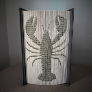 lobster book folding pattern preview - Cut & Fold