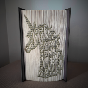 make your own magic book folding pattern preview - Cut & Fold