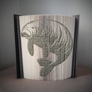 manatee book folding pattern preview - Cut & Fold