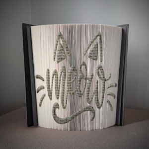 meow book folding pattern preview - Cut & Fold