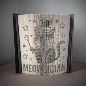 meowgician book folding pattern preview - Cut & Fold
