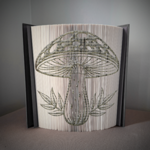 mushroom v1 book folding pattern preview - Cut & Fold