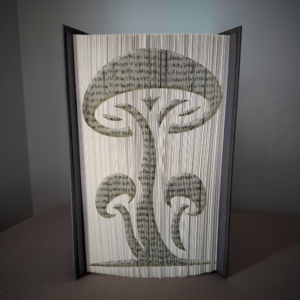 mushroom v5 book folding pattern preview - Cut & Fold