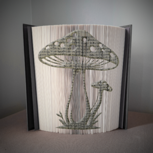 mushroom v6 book folding pattern preview - Cut & Fold